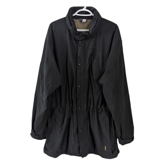 VINTAGE MEC Lightweight Hooded Waterproof Gore-Tex Jacket black Large - Picture 1 of 14